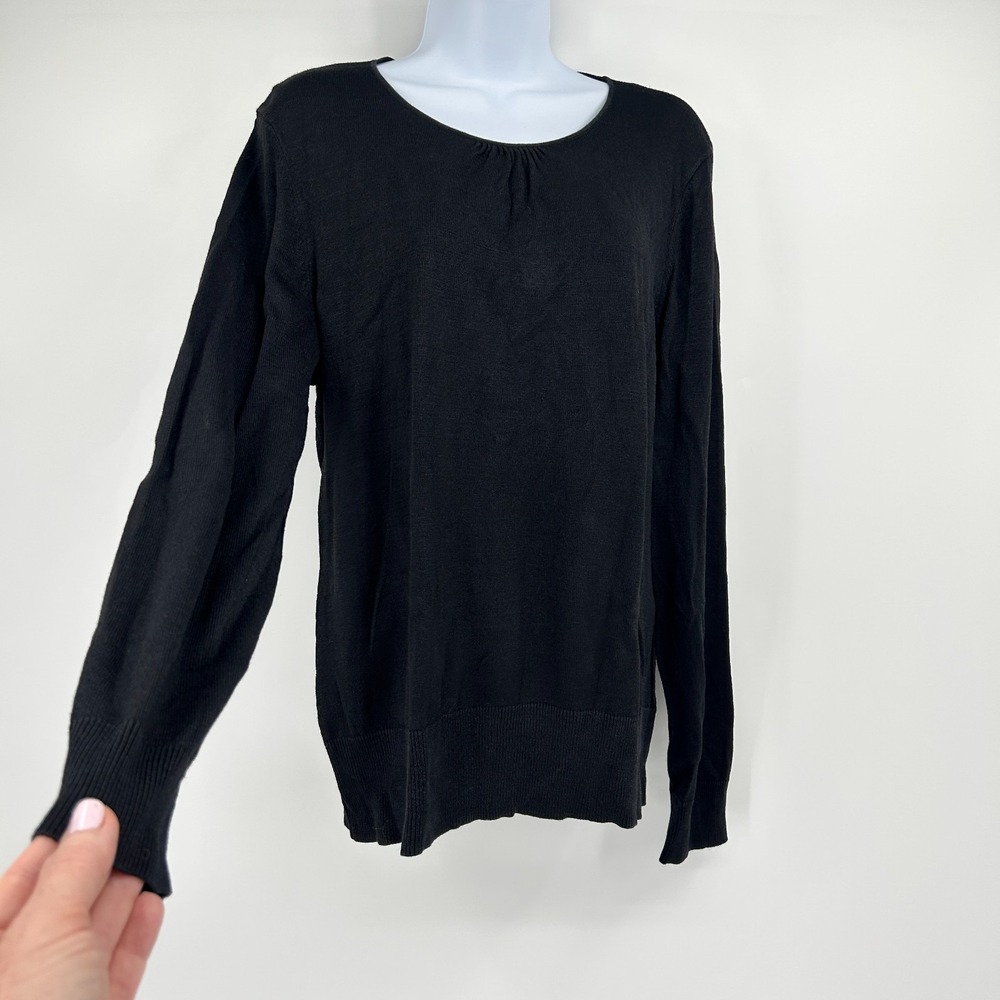 Vintage 90s Minimalist 100% Silk Sweater Womens XL Old Money Parisian Capsule